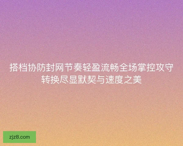 搭档协防封网节奏轻盈流畅全场掌控攻守转换尽显默契与速度之美
