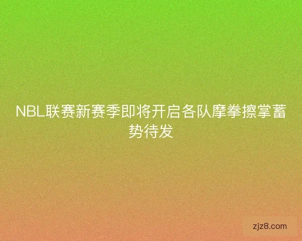 NBL联赛新赛季即将开启各队摩拳擦掌蓄势待发
